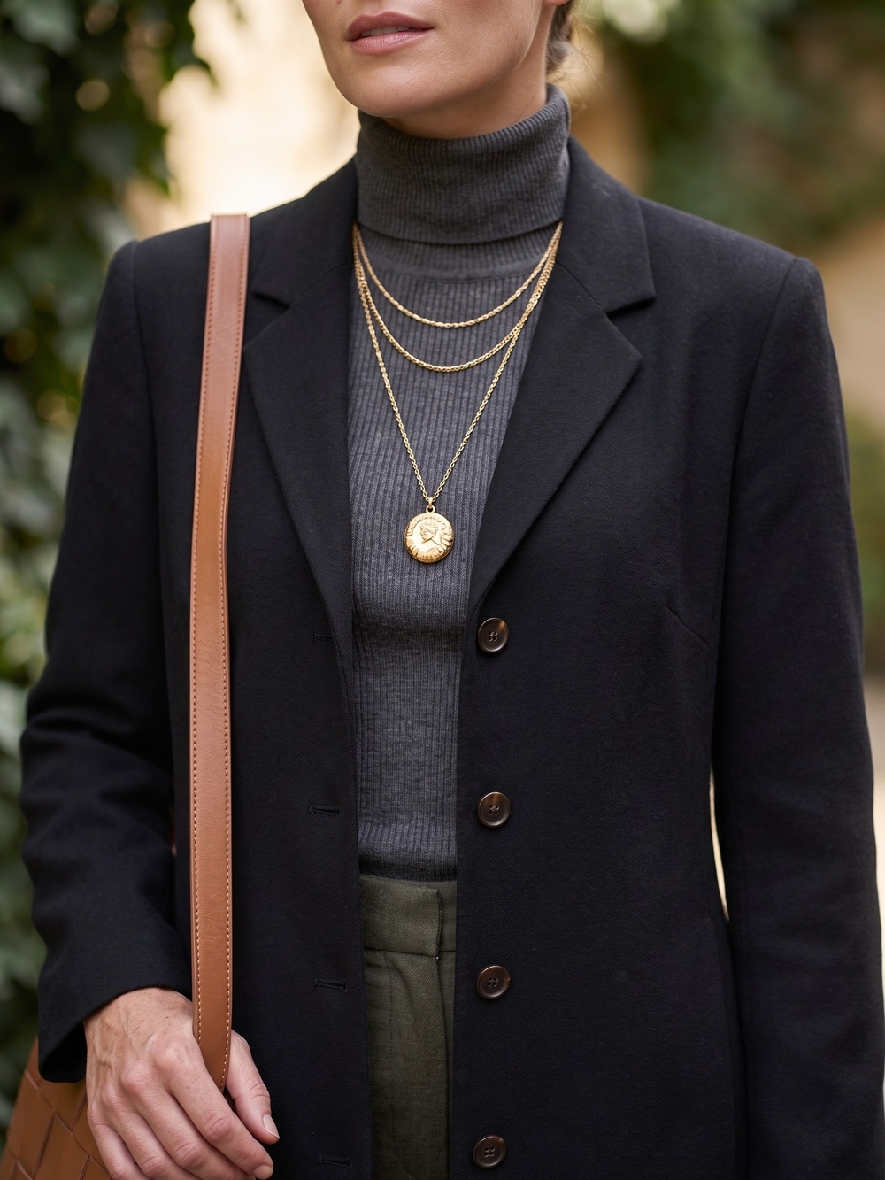 Vintage Jessica Black Longline Blazer Coat Office Siren Corpcore 90s Minimalist - Picture 3 of 13